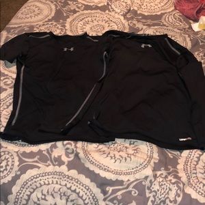 (2) Under Armour Fitted Compression Shirts